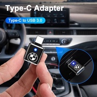 [Ready Stock] BMW Logo Car Type-C USB to USB Adapter Charge Interface Converter for BMW F10 F46 G20 