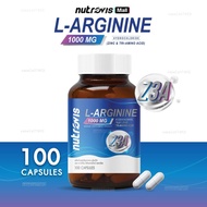 [100 แคปซูล] Nutrovis L-Arginine 1000 mg Z3A นูวิส แอล-อาร์จินีน 1000 มก ซีทรีเอ (ซิงค์ พลัส ไตร-อะม