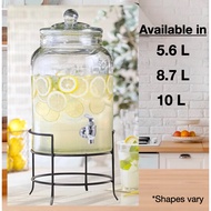 Glass Beverage Dispenser [Drinks Dispenser] With Box