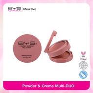 BYS Cosmetics Powder & Creme Blush Multi-Duo (Naked Rose)-And Cream In One Case