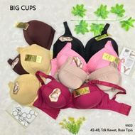 KATUN RVC - Oimio 38-48 Thin Foam Bra with 3 Hooks BIG SIZE Plain Cotton Large Cup Imported Underwea