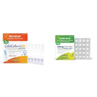 Boiron ColdCalm Baby Drops for Cold Symptoms and AllergyCalm Kids Tablets for Allergy Symptoms - 30