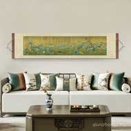 【00118g51uua81.my】 Shanshui Qingming River Scroll Fuchun Chinese Style Living Room Mountain Residenc