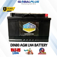 (Delivery & Installation @ Ambil Sendiri Di Kilang)Otopower DIN80 AGM LN4 AGM Car Battery For BMW/ M