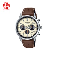 Casio Edifice EFR-575L-7A Brown Leather Band Men Watch