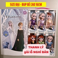 (Size Large)Set of 6 princess Elsa Anna Barbie dolls, doll toys for girls 2 years old, 3 years old, 