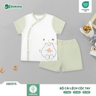 Cross set short sleeve Dokma DB3375 (3-9M) Soft and cool Viscose baby boy clothes set newborn baby c