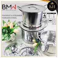 KH-Stock Pot Steamer 4 Set 4 Set Steamer Pot Stainless Steel Steamer Pot/Stock Pot Stainless Steamer
