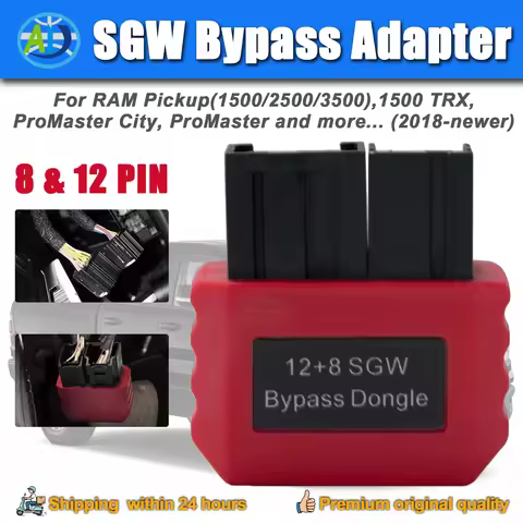 SGW Bypass 12+8 Adapter For Chrysler /Dodge /Jeep /RAM /FIAT /MASERATI 12pin 8pin Security Gateway M