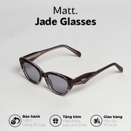 JADE GLASSES women's sunglasses with trendy angular cat eye shape made of high quality unisex Matt p