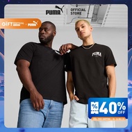 PUMA BASICS - เสื้อยืดผู้ชาย PUMA SQUAD สีดำ - 68179201