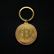 Gantungan Kunci Kripto Bitcoin Keychain Plus Desain Replika Bitcoin Gold Plated Keychains