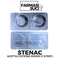 Stenac Effervescent Acetylcysteine 600mg 2 Tablets [STRIP]