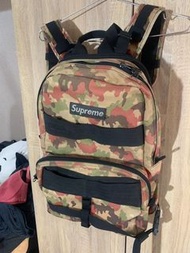 年前下殺！二手美品 Supreme 15th camo backpack 後背包 made in USA#15代目