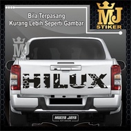 MULYA JAYA HILUX REAR DOOR CAR STRIPINGcutting stiker CODE 07