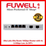 FUWELL - Alta Labs Route10 10Gbps Router with 4x 2.5Gbps RJ45, 2x SFP+ Works with ViewQwest 10G [2 Y