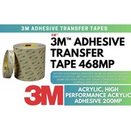 3M 467MP // 3M 468MP Double-Sided Adhesive Tape Pulp Transfer Glue For Hard Stick Surfaces High Adhe