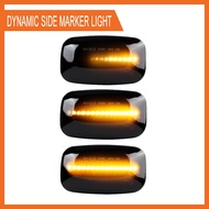 (CFGN) 2X Car Dynamic LED Side Marker Light Turn Signal Light for Land Cruiser 70 80 100 Series