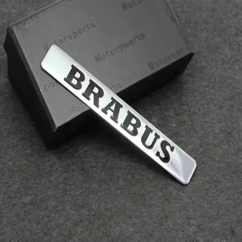 Vehicle Logo Side Panel Trunk Decals Aluminum Body Sticker For Brabus W463 G500 G350 G63 G65 W204 W2