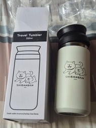 SHIBANBAN 微笑柴犬日本生活美學品牌 KINTO 推出的 Travel Tumbler 水樽 Water Bottle 隨行保溫瓶350ml並與日本超人氣插畫角色SHIBANBAN 微笑柴犬聯