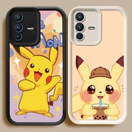 BI62 Pikachu Casing for VIVO Y75 V23 Y200 V23E V50 Lite 5G White Black
