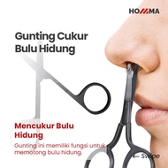 MATA Nose Hair Scissors, Eyebrow Shaver, Blunt Nose Stainless Thread