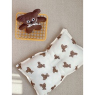 Cotton gauze bear print baby pillow 42x26cm