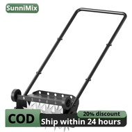 Pull-Behind Lawn Aerator All-Steel Tow-Behind Spike Aerator Soil Loosener Rust Resistant Reinforced 