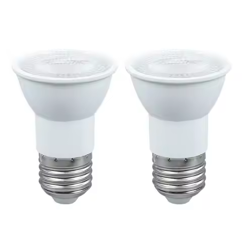 2-Piece PAR16 LED Bulb 5W Lens 38 Degrees 110V 230V JDR E26 E27 LED Track Spotlight Screw Base 50W H