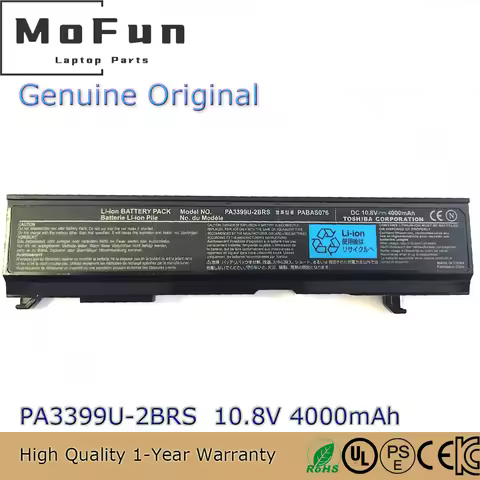 High quality PA3399U-2BRS 10.8V 4000mAh Laptop Battery for Toshiba Satellite Dynabook PA3399U-1BRS A