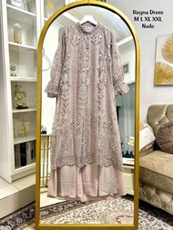 Gamis Outer Lepas Reyna/ Gamis/ Gamis Terbaru/ Gamis Pesta/ Gamis Brukat/ Gamis Kondangan/ Gamis Jum