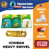 ICHIBAN Heavy Swivel YM-1058 Size 4mm, 6mm, 8mm, 10.5mm Fishing Swivel Kekili Untuk Racik Jala Ready