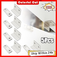 5Pcs L-Shaped Magnetic Cabinet Door Closer Silent Cabinet Door Strong Closer