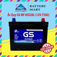 Battery 12V-75Ah, Car Battery GS MF 85D26L/R