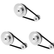 3X 2Gt Synchronous Wheel 1:3 Reduction Transmission Pulley Pulley Model Mechanical Belt for 3D Print