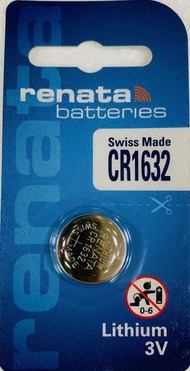 Swiss Made Renata CR1632 3V Lithium Button Cell Battery CR 1632 (Singapore Local Stock)