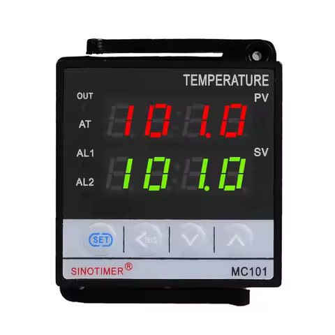 SINOTIMER MC101 Digital Display PID Temperature Controller Celsius/Fahrenheit Modes Sensor Input Tra