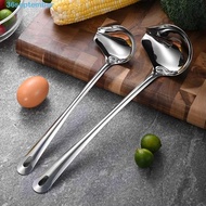 SEPTEMBER Gravy Ladle, Stainless Steel Long Handle Drizzle Sauce Spoon, Cooking Tools Rust-proof wit