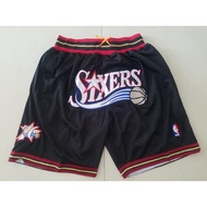 Mens Philadelphia 76ers Just Don Swingman Black Jersey Shorts