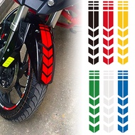 Motorcycle Reflective decals sports Wheel car Waterproof sticker on fender 34x5cm C-27