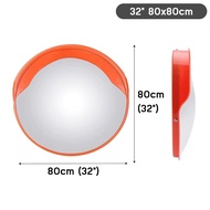กระจกโค้งจราจร กระจกจราจรนูน ขนาด45/60/80/100ซม. กระจกนูน กระจกสะท้อนแสง HD นูนสำหรับการจราจรถนนและท