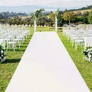 1pc 75*300/75*500cm White Glitter Aisle Runner Carpet,Sparkling Long Stripe Carpet, Romantic Wedding