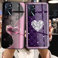 . W525 GLASS SOFTCASE OPPO A16 A16K A16E RENO 6 4G RENO 6 5G RENO 5 RENO 4 RENO 5F RENO 4F A15 A15S 