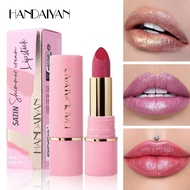 Pearl Lipstick 8 Colors Moisturizing Moisturizing Embossed Silk Mesh Fine Flashing Lip Gloss Lipstic