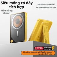 Momax | Cục Sạc Không Dây MagSafe Có Cáp Đứng Mỏng Sạc Nhanh Pin Dự Phòng cho iPhone 17