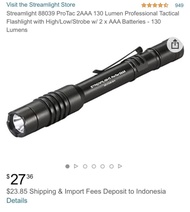 - BINTANGEAST SENTER LED SUPER TERANG STREAMLIGHT PROTAC