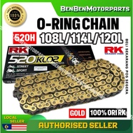 RK 520 KLO 2 O Ring O Ring GS Gold Chain 108L / 114L / 120L Rivet Type