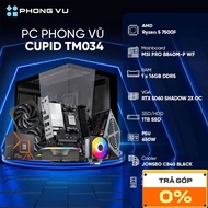 PC PV Gaming Cupid TM034 (AMD Ryzen 5 7500F/ GeForce RTX 5060/ 1 x 16GB/ 1TB SSD/ Free DOS)