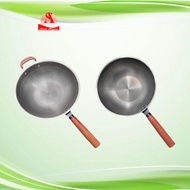 Stainless Steel Wok Long Handle BX Non-Stick Wok Crock Frying Pan Handle