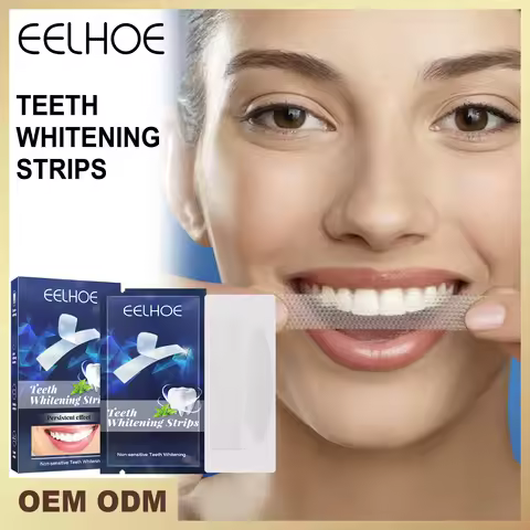 Teeth W-hitening Stickers Mint W-hite Teeth Gel Tooth W-hitener Strips Teeth Yellow Smoke Stains Tea
